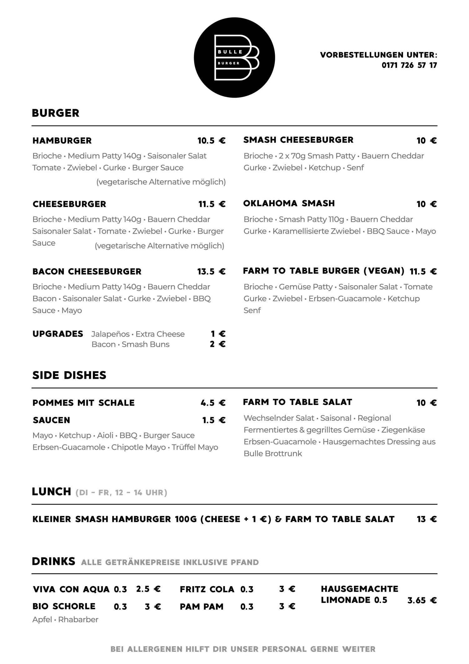 Bulle-Burger-Menu-011025-OST Bulle-Burger Speisekarte Ostraße
